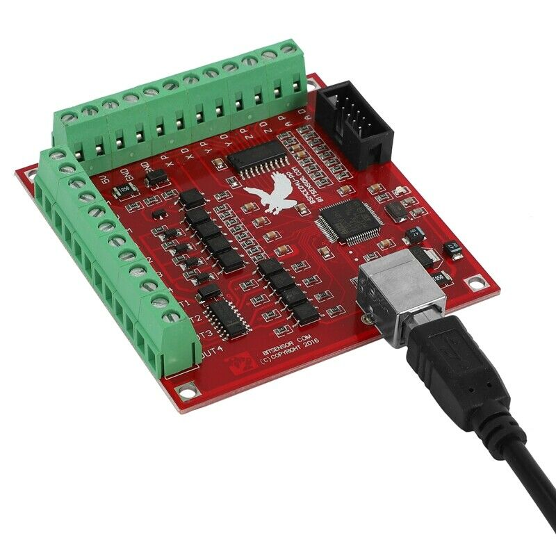 Cnc Usb 4 Axis Mach3 100 Khz Usb Motion Control Card Breakout Board 12-24V witC2