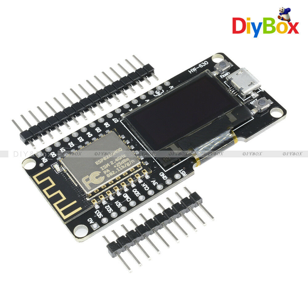 Wifi ESP8266 ESP-12F CP2102 Micro USB Development Board NODEMCU Wemos+0.96"OLED