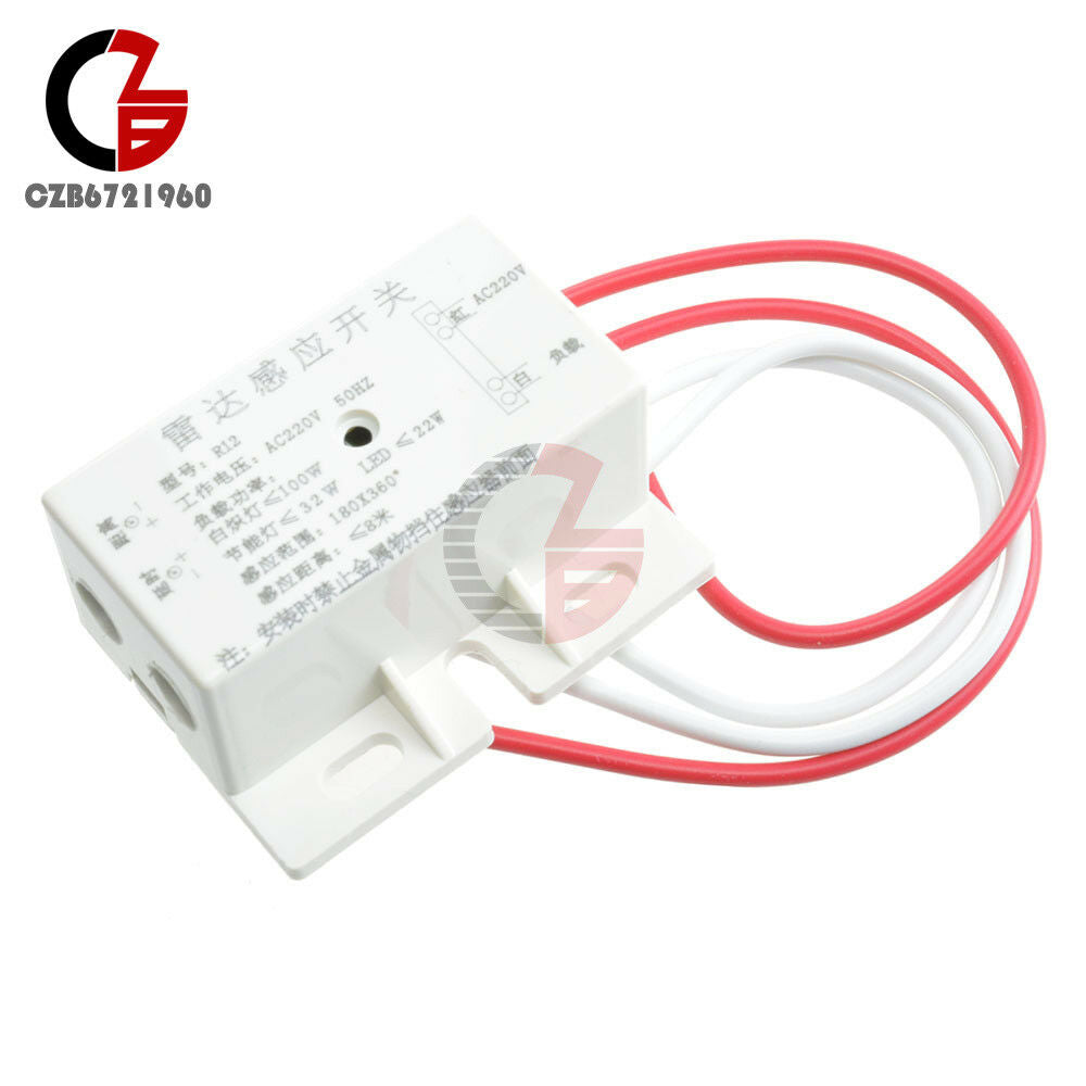 220V Auto Infrared Body Motion Sensor PIR Sensing Switch Microwave Radar Sensor