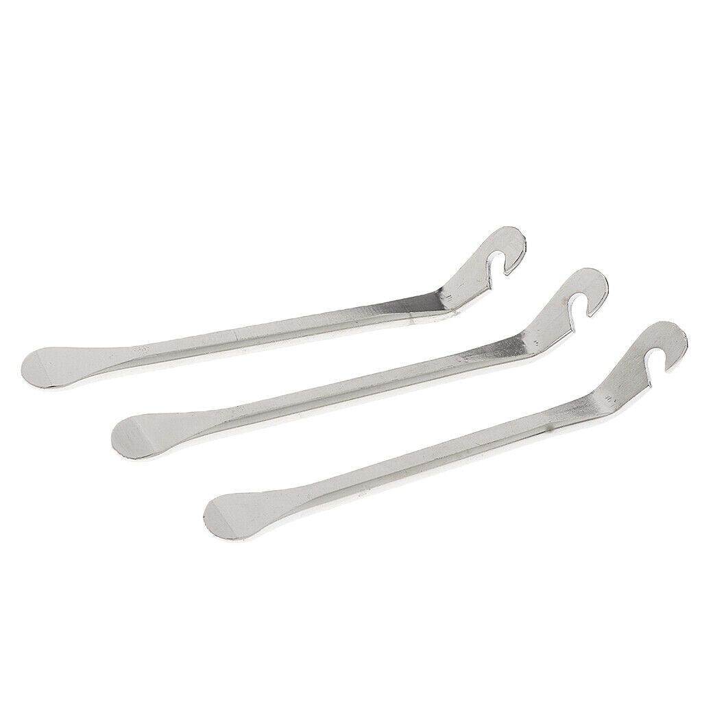 3 Pieces Metal Tyre Lever Set Bike Repair Opener Breaker Tool 12cm/4.72inch