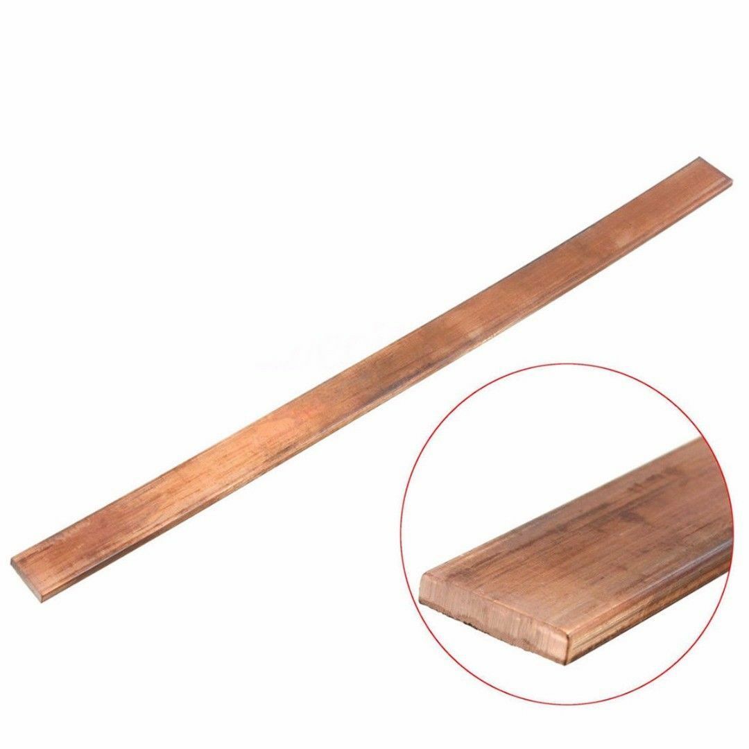 99% Copper Copper Strip T2 Cu Metal Bar Plate 3mm x 15mm x 250mm DIY 1pcs