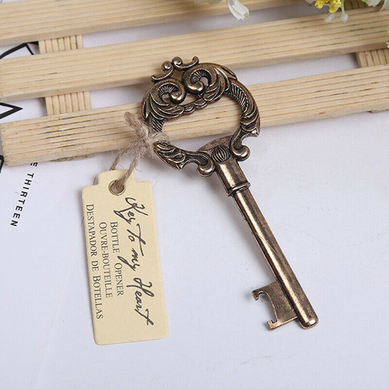 Metal Key Bottle Opener Beer Openers Rustic Wedding Party Favor Guest Gif.l8