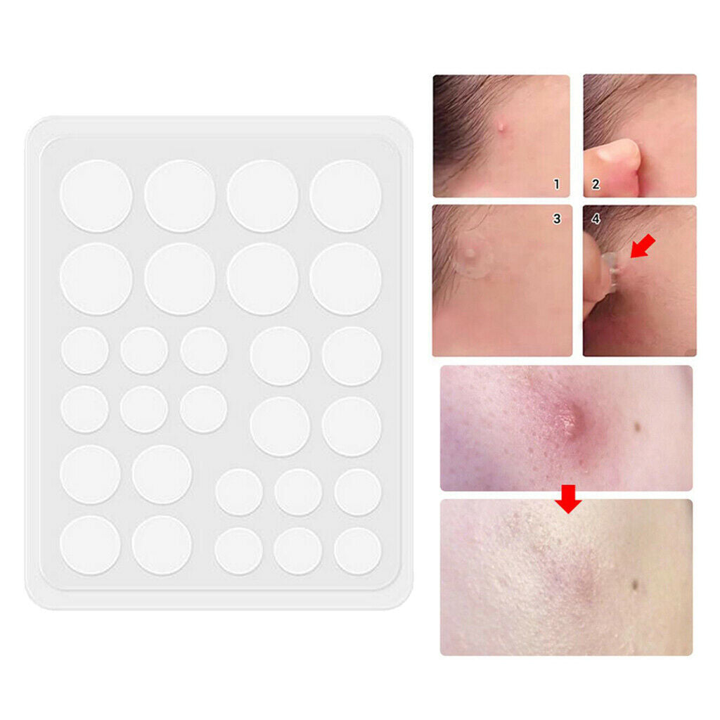 28Pcs Hydrocolloid Acne Patch Invisible Facial Spot Face Skin Care Night Use