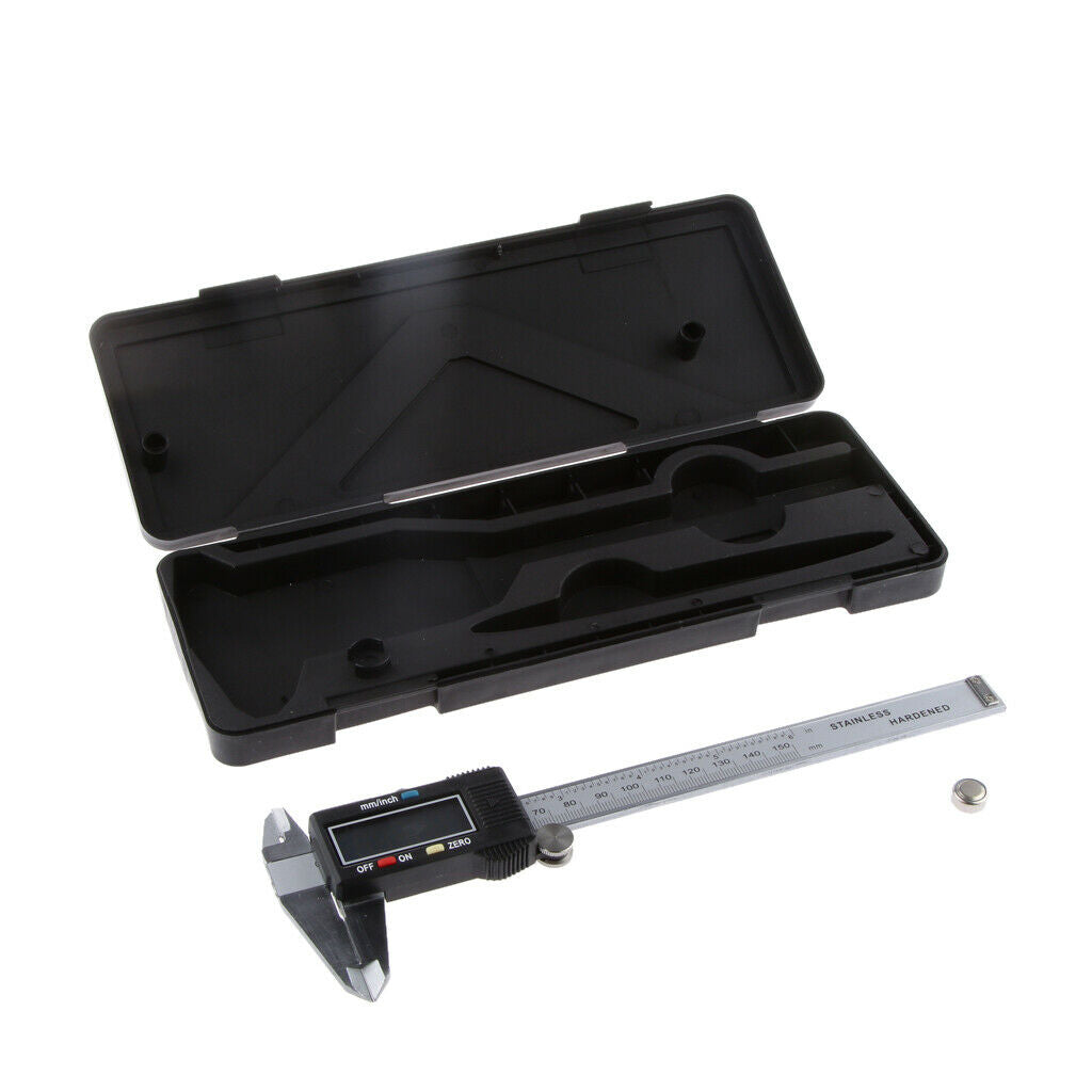 Digital Caliper Measuring Tool 6 inch with Large LCD Screen IP54 Protection,