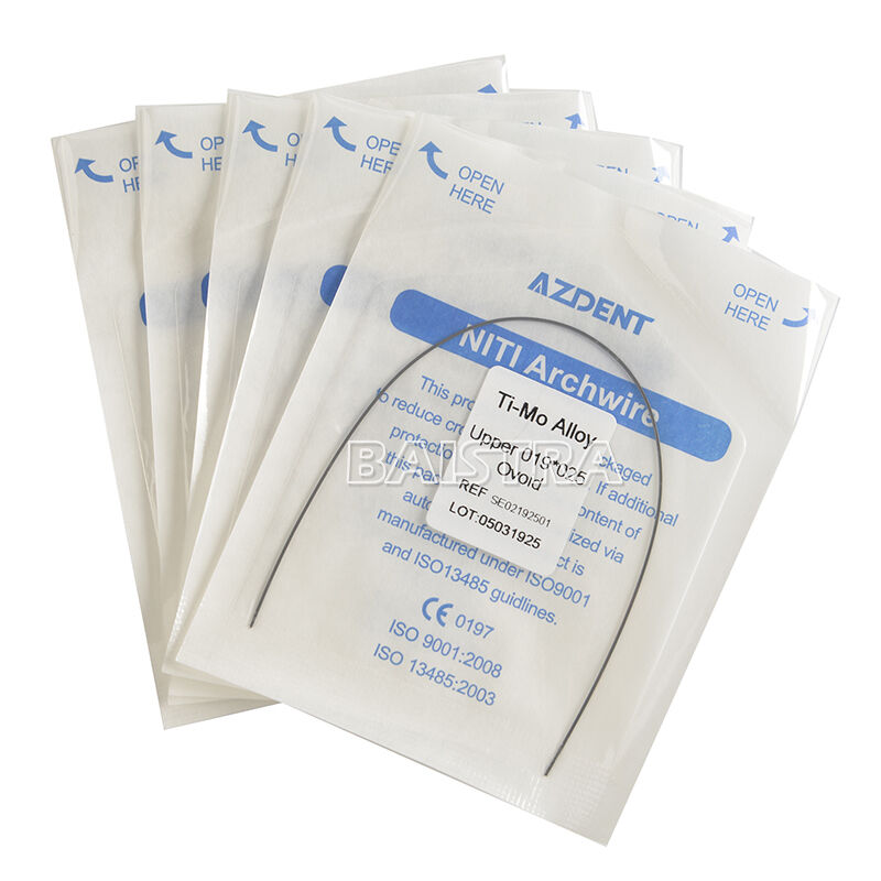 30X Dental Orthodontic TMA Beta Ti-Mo Alloy Rectangular Arch Wires 019*025 Upper
