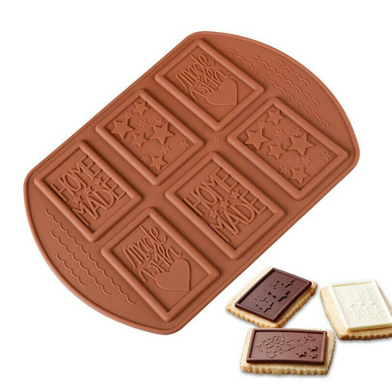 Silicone Chocolate Mold DIY Biscuit Cakes Cookies Decor Fondant Baking Mo.l8
