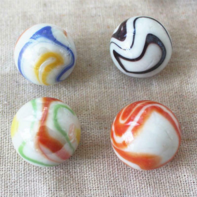 20pcs 25mm Glass Marbles Glass Balls Toys for Decoration Toys,