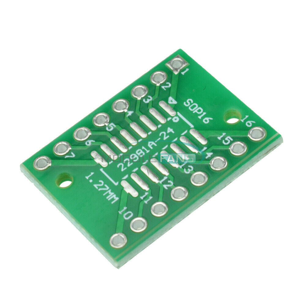 20PCS SOP16 SSOP16 TSSOP16 To DIP16 0.65/1.27mm IC Adapter PCB Board