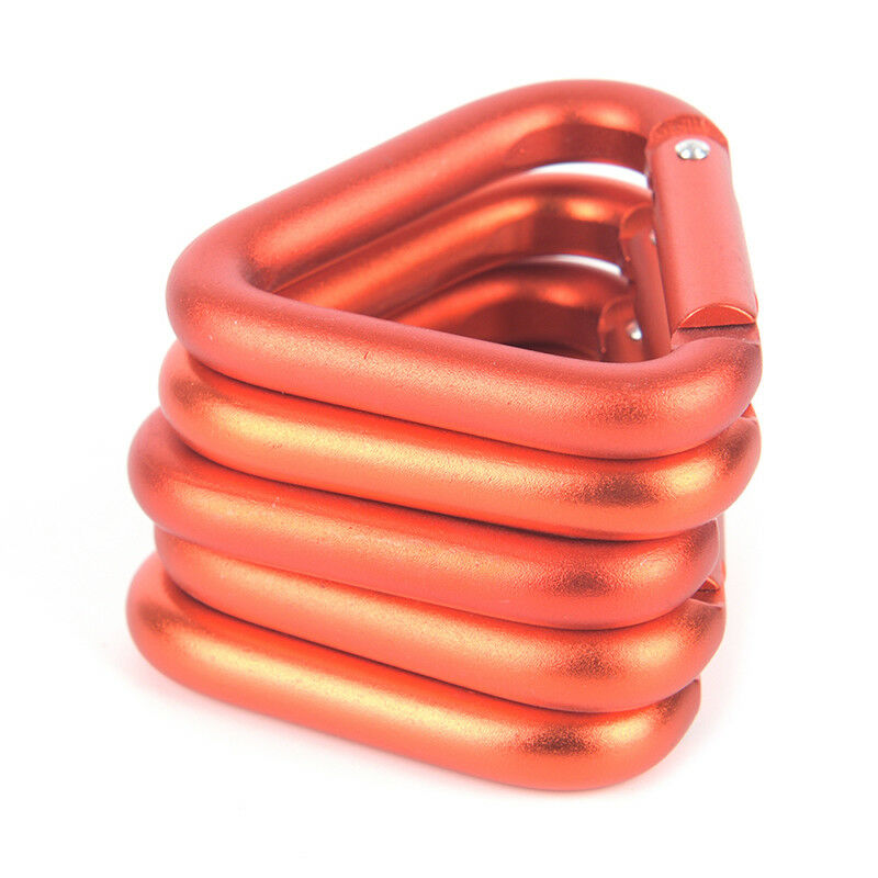 1pc Triangle Carabiner Outdoor Camping Hiking Keychain Snap Clip Hook Buc.l8