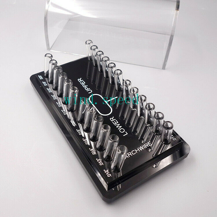 Dental Acrylic Organizer Holder Case Orthodontic Preformed arch wire Box Round