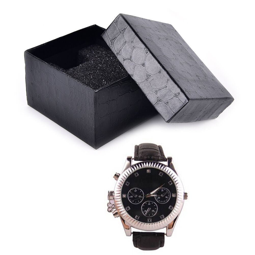 Black PU Noble Durable Present Gift Box Case For Bracelet Jewelry Watc.l8
