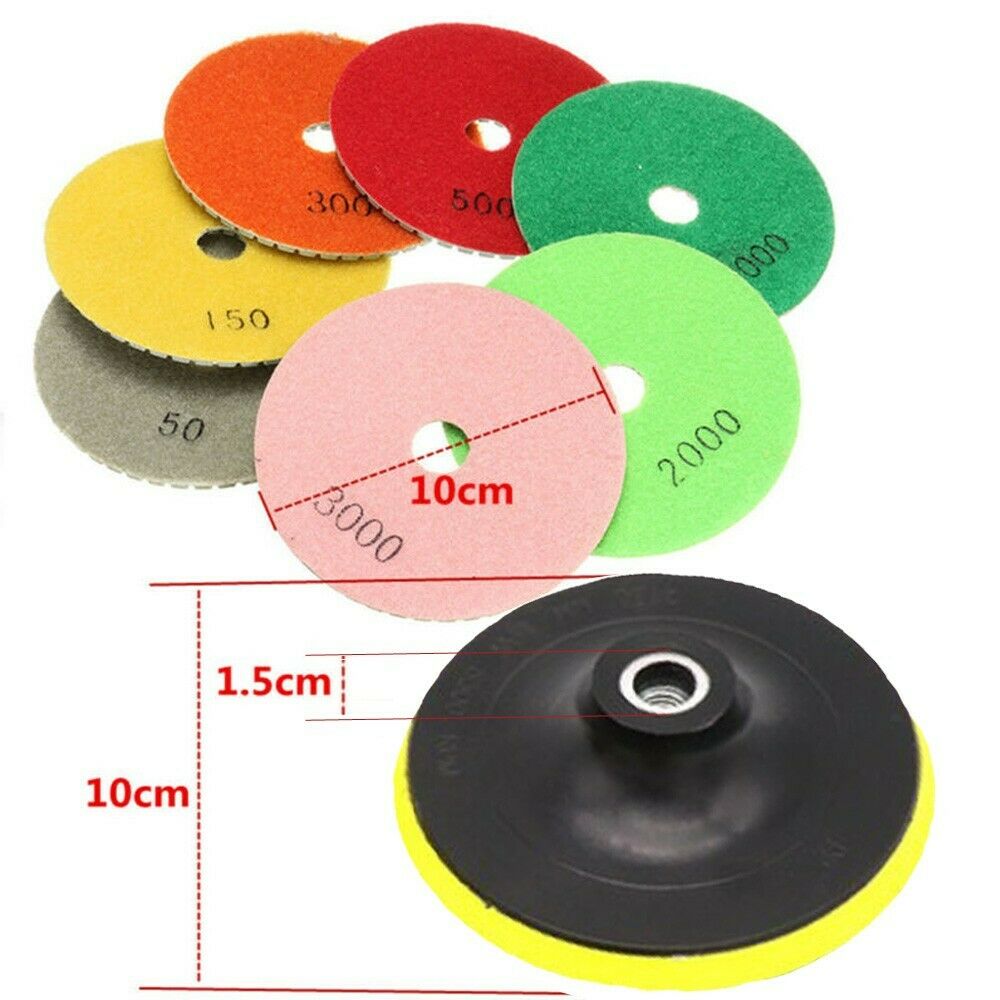 8Pcs Industrial Polishing Pad Equipment Marble Water Polishing Pad Concrete