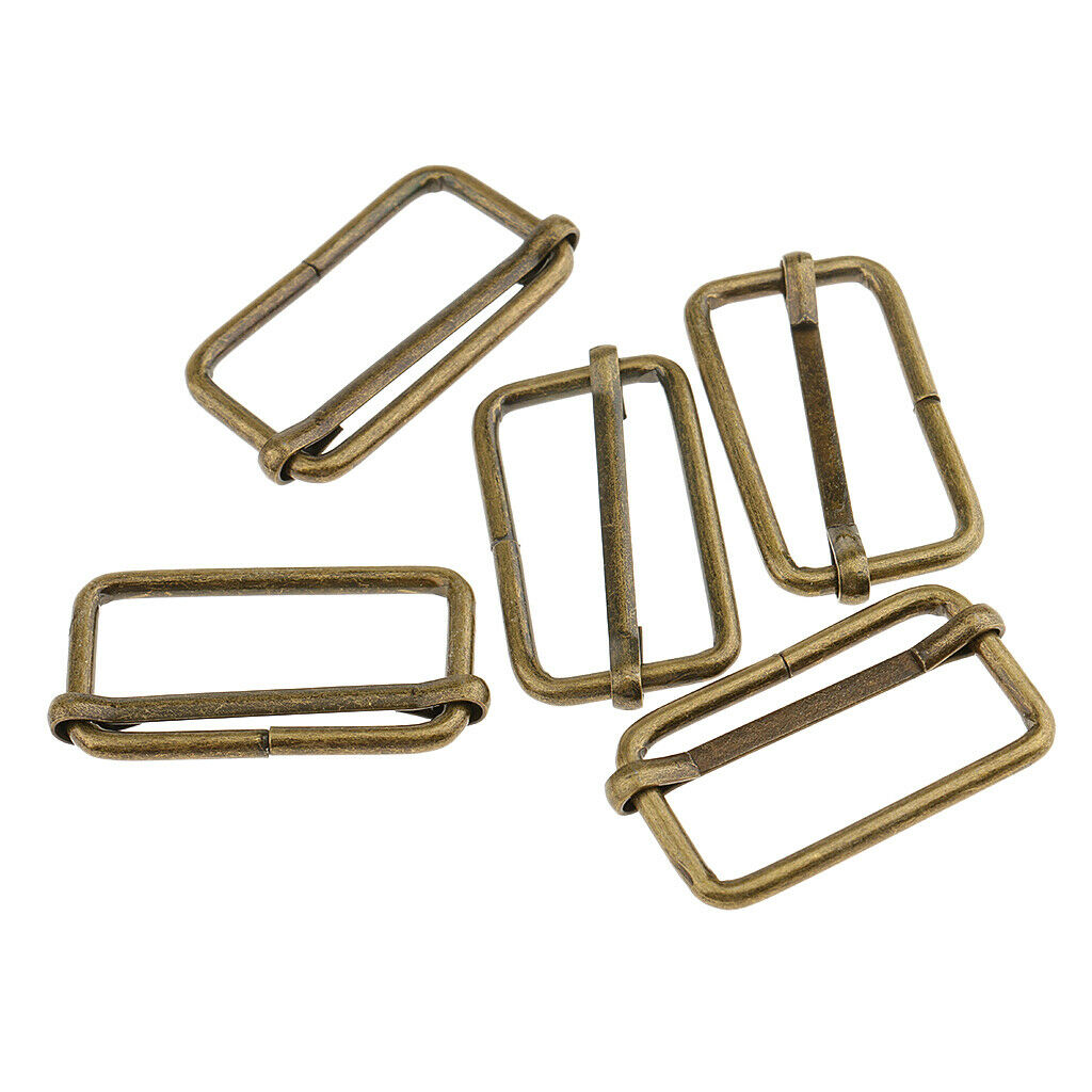 40pcs Metal Adjustable Buckles Square Bag