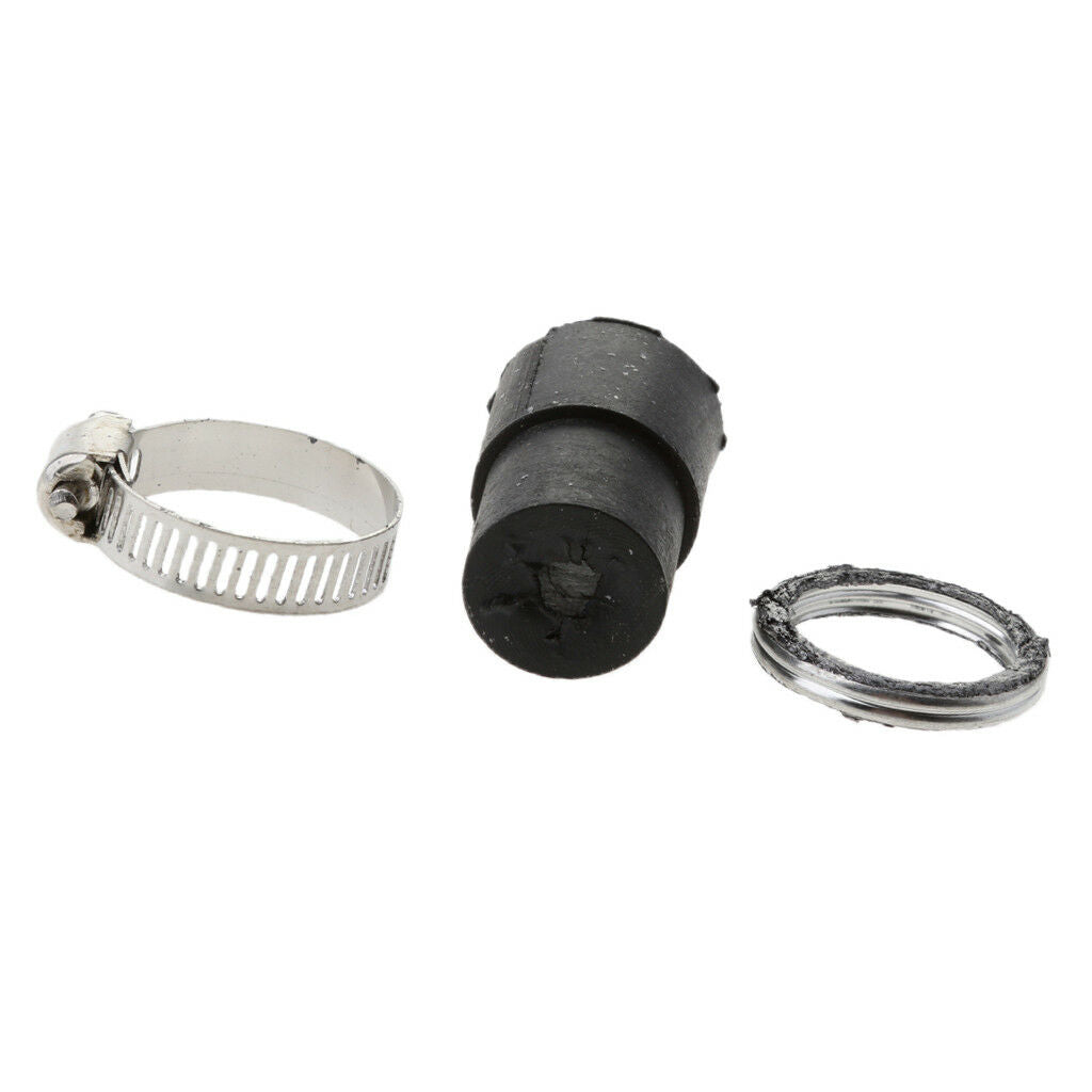 Exhaust Muffler Pipe Gasket Rubber Seal with Clamp for Yamaha PW50