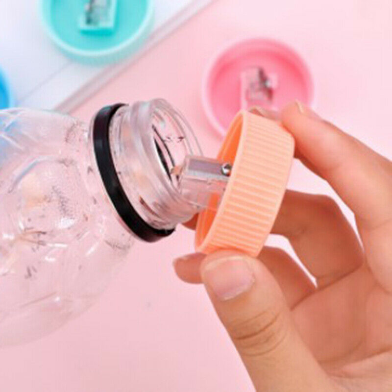 2pcs Creative Pencil Sharpener Capsule Cap Manual Sharpener Student Stati.l8