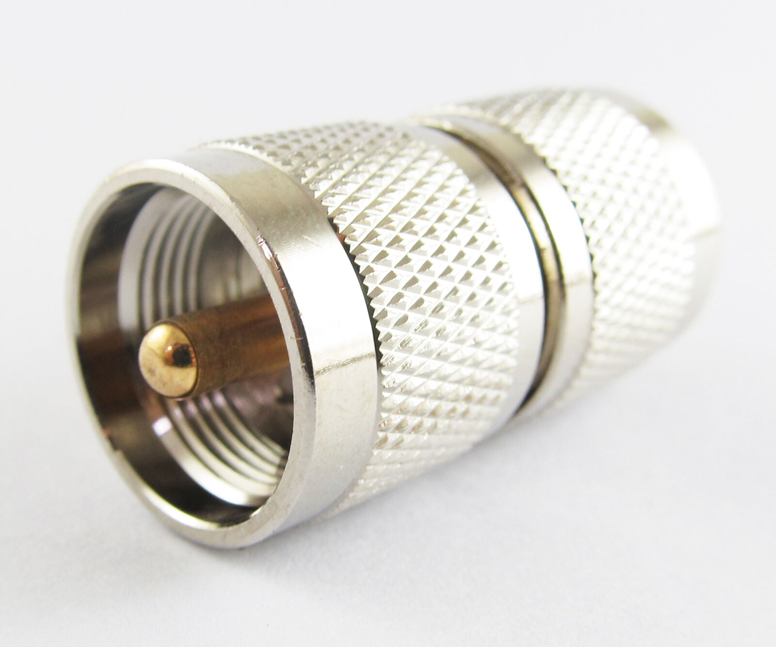1pc UHF PL-259 Male to UHF PL259 Male Plug Straight RF Coaxial Connector Adapter