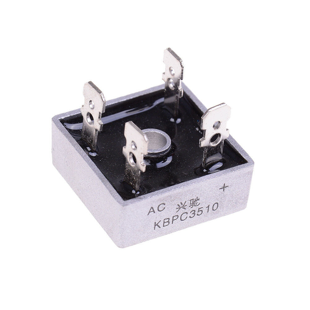 2Pcs bridge rectifier kbpc3510 amp metal case - 1000 volt 35a diode ALUK WF