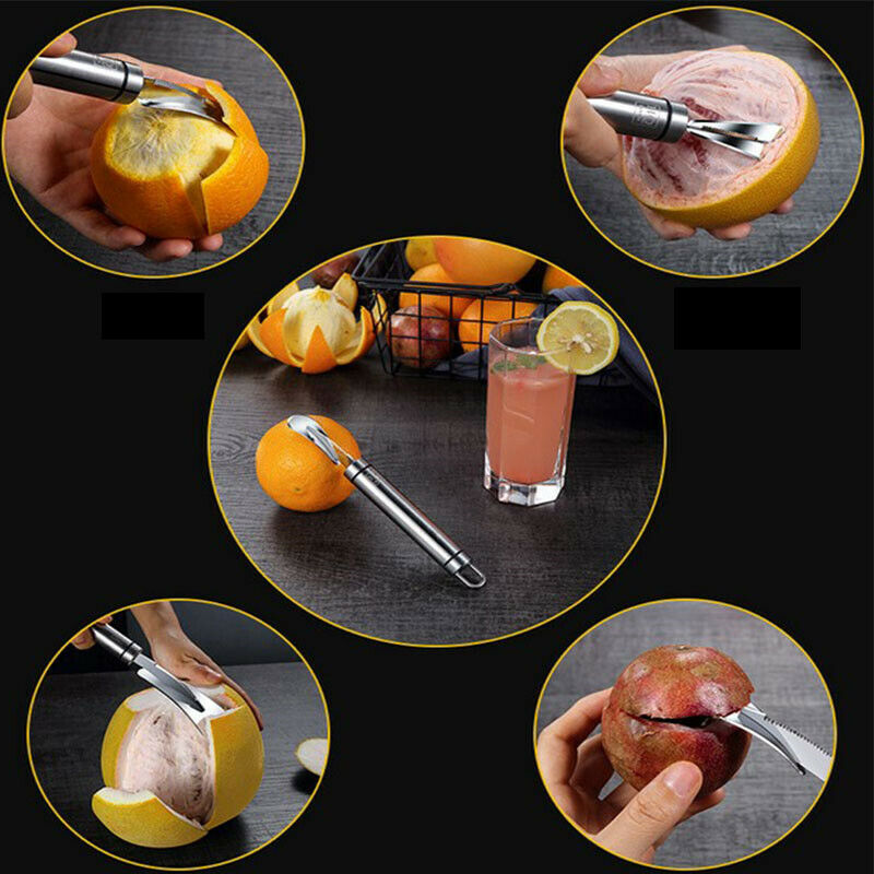 Stainless Steel Orange Lemon Peeler Parer Fruit Vegetable Kitchen Gadge.l8