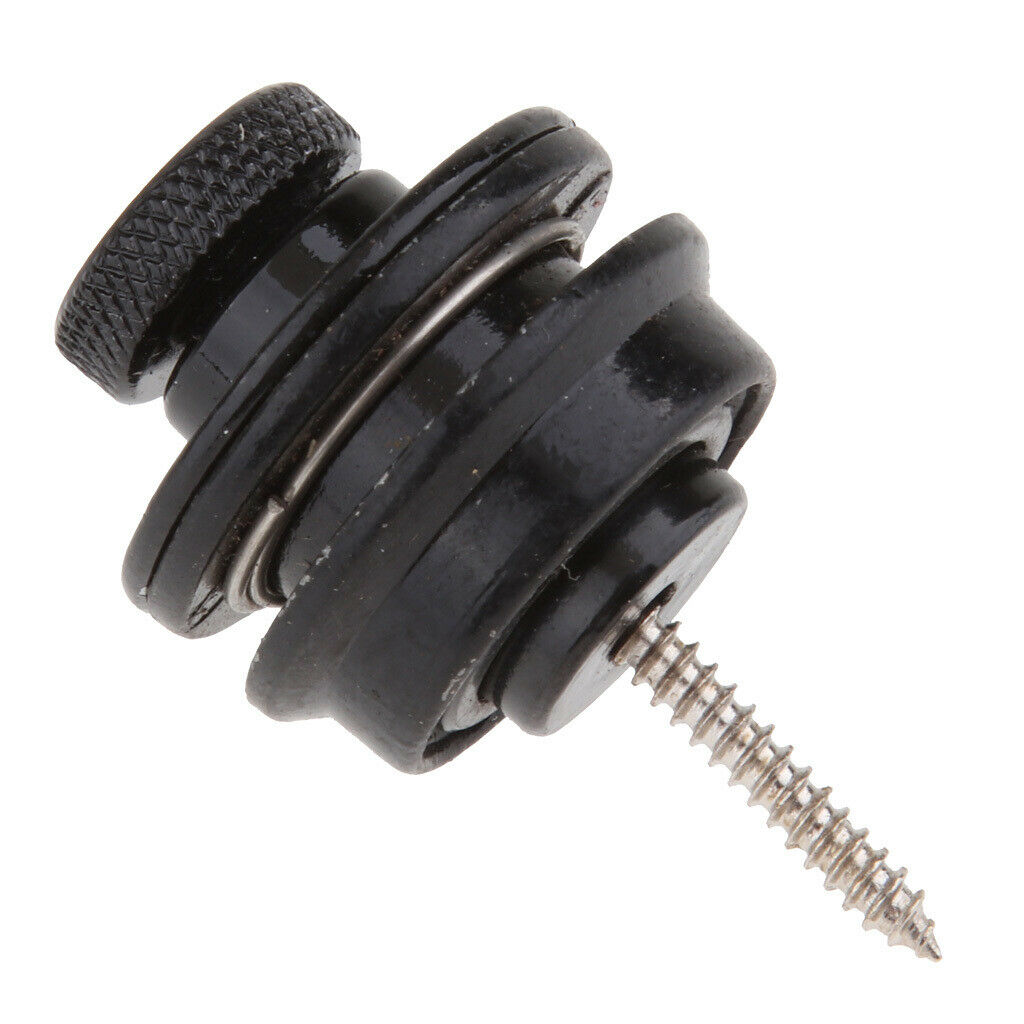 Guitar Strap Locks Buttons Security  Straplocks Strap Retainer System Black