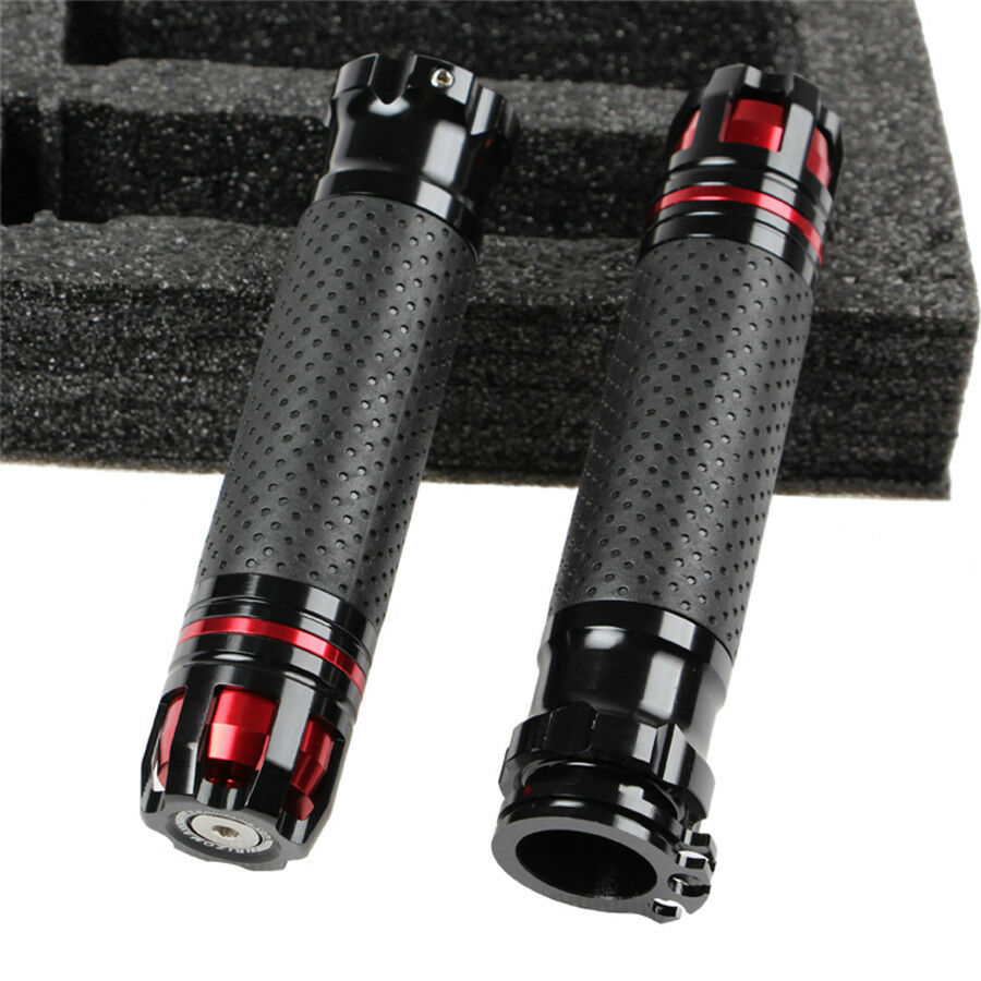 7/8'' 22mm Motorcycle Throttle CNC Aluminum Alloy Rotatable Handlebar Hand Grips