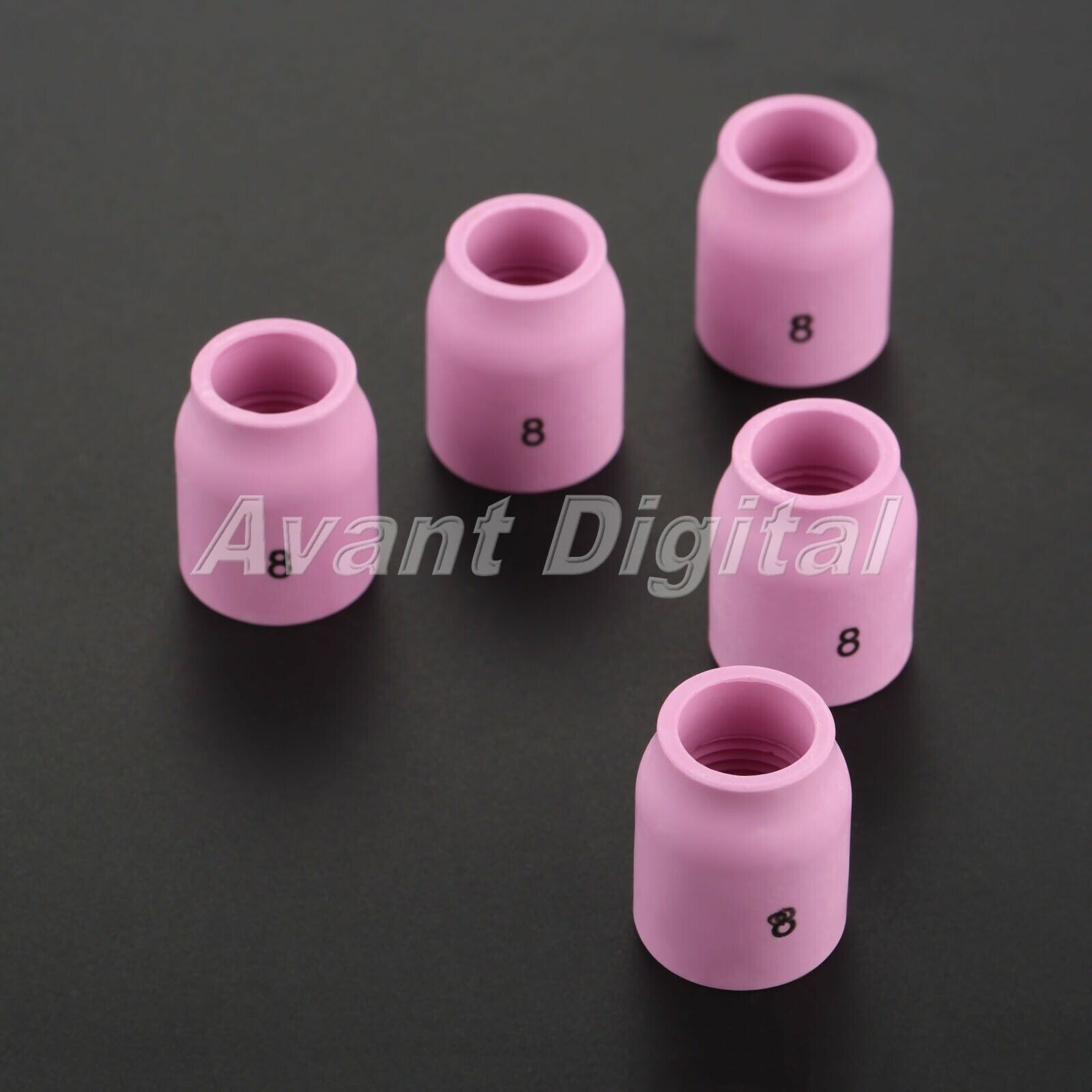 5PCS TIG Welding Ceramic Cup 53N61S #8 for Torch 9 20 25 1/2" Orifice Accessory