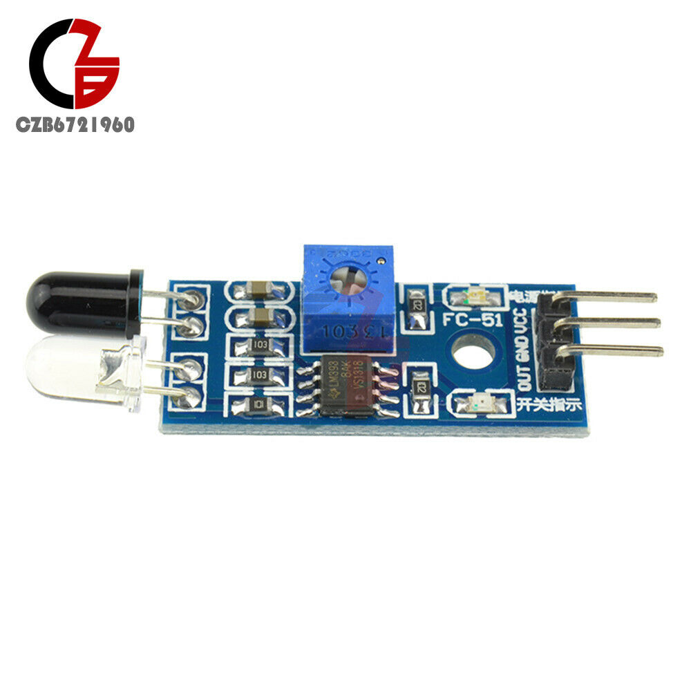 2Pcs IR Infrared Obstacle Avoidance Sensor Module for Arduino Smart Car Robot