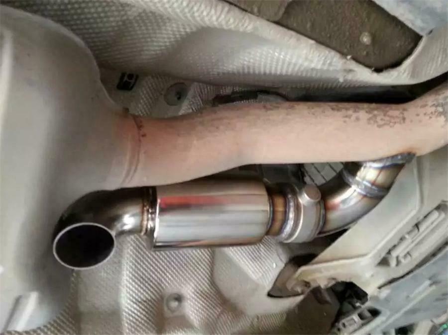 Stainless Steel Car Exhaust Muffler Resonator Tip Inlet 2.5" - OD 2.5" Durable