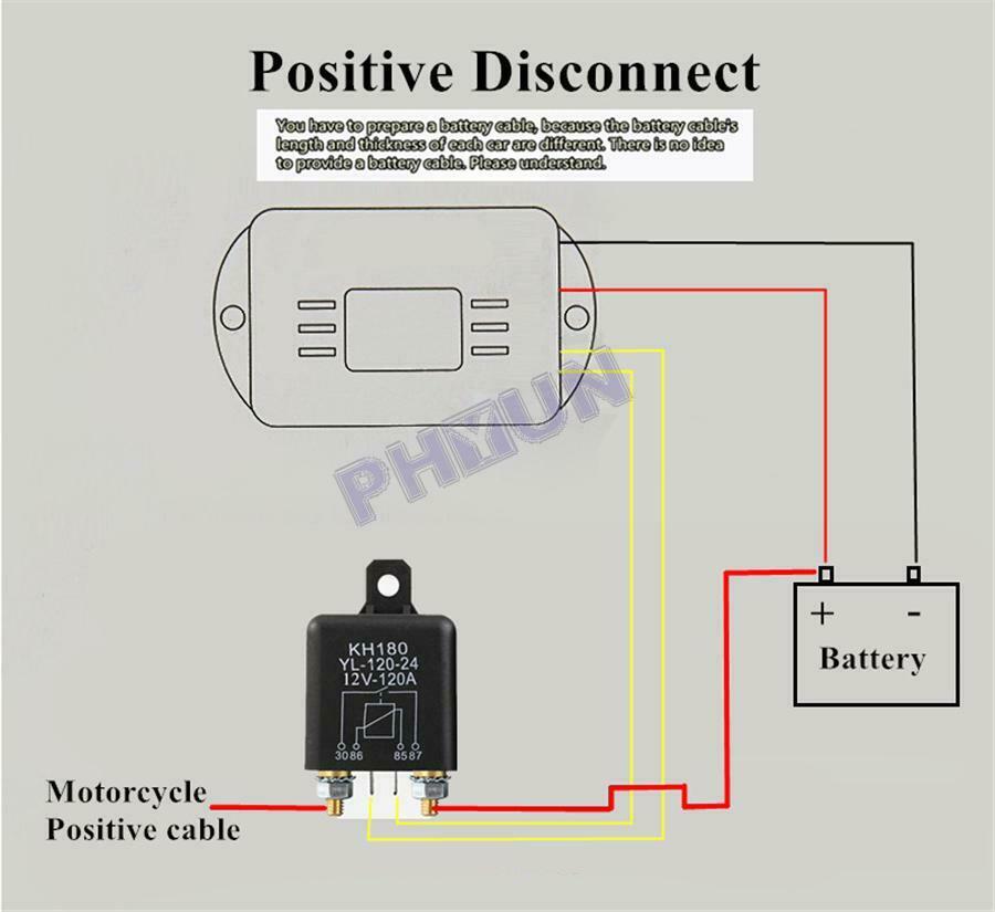 2x Motorcycle Battery Disconnect Cut Off Isolator Master Switches Remote Control