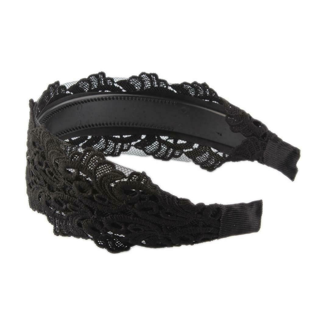Lace fabric flower plastic wide alice hair band headband hair accessories