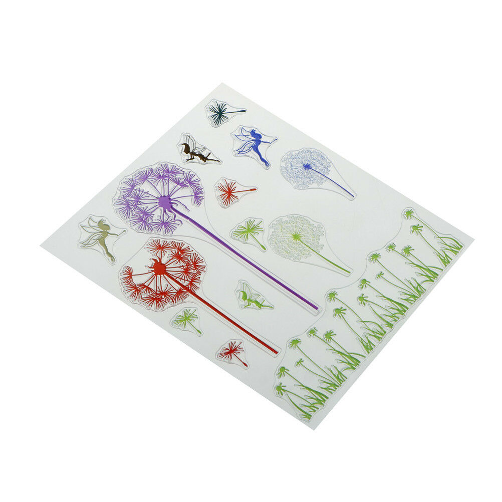 Romantic  Dandelion Grass Clear Stamps Scrapbooking Card Making Album DecorDD