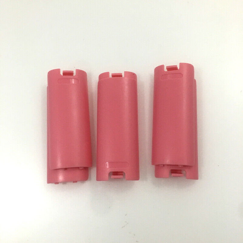 2PC Pink Replacement Battery Shell Cover Case For Nintendo Wii Remote Controller