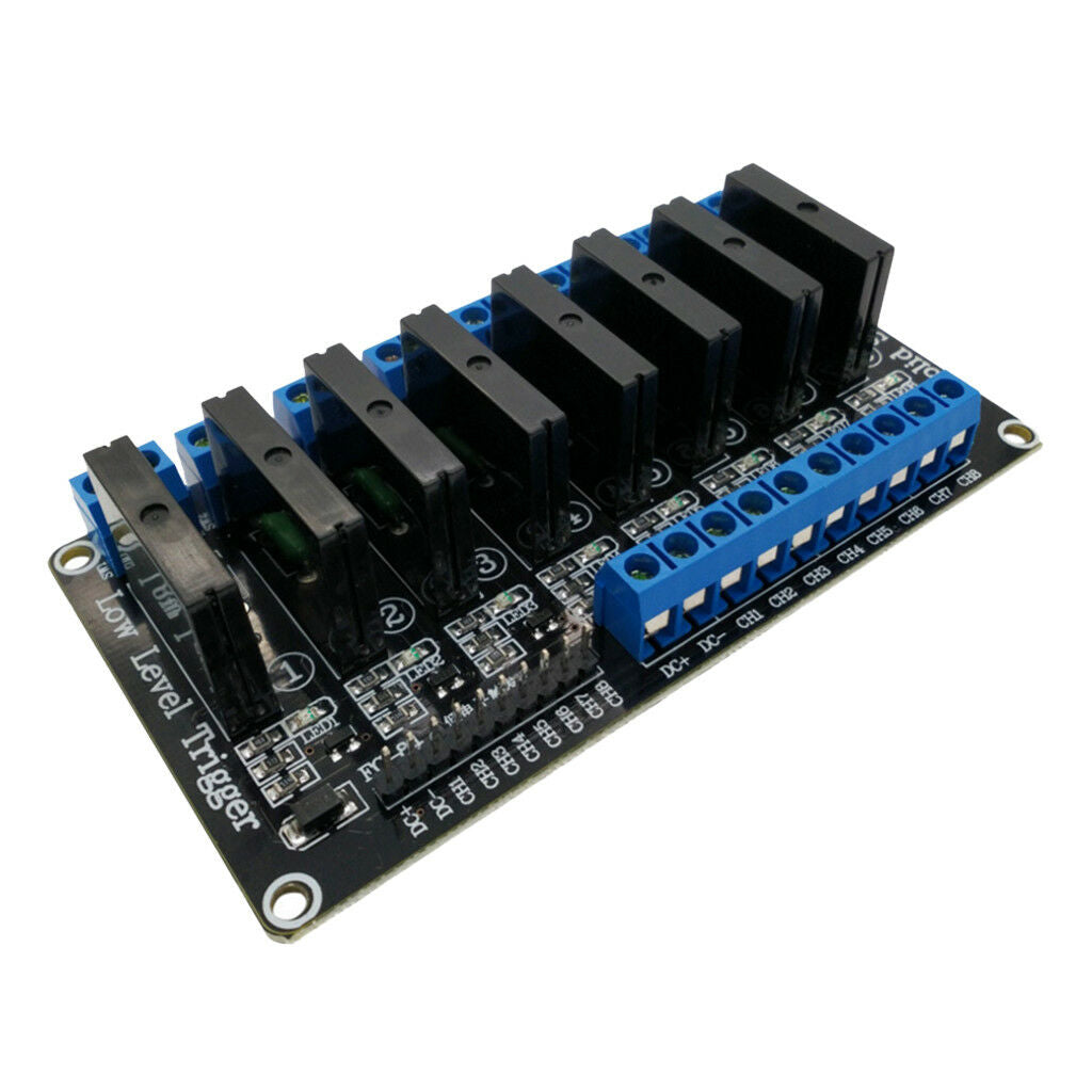24V 8 Channel Low Level   Solid State Relay Module 240V 2A Output