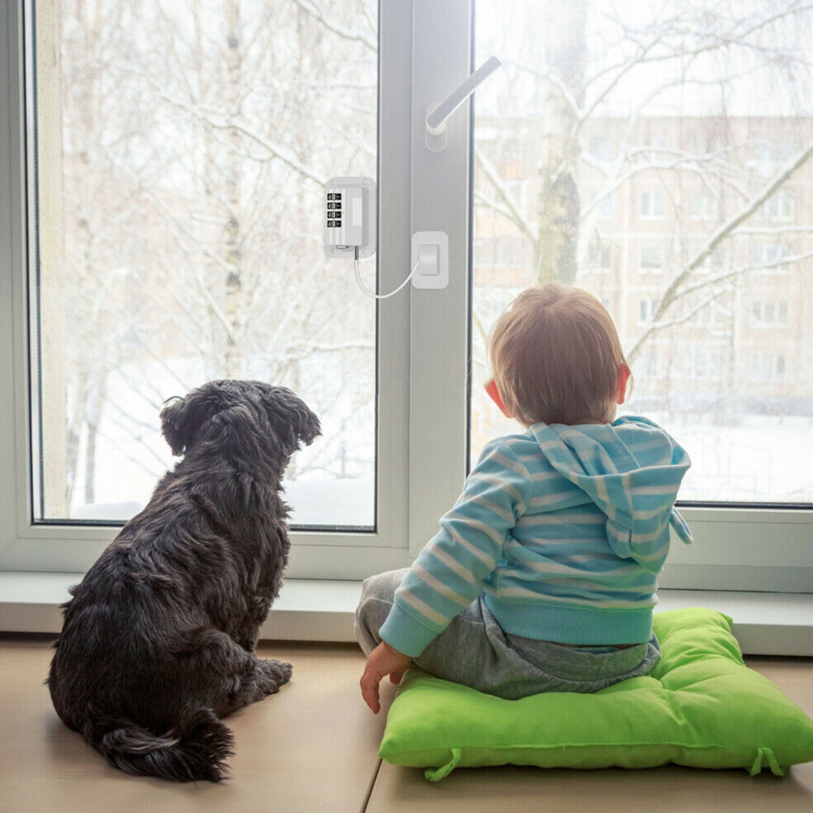 Child Safety Lock Window Kids Securitys Refrigerator Door Lock Limit w/Key Code