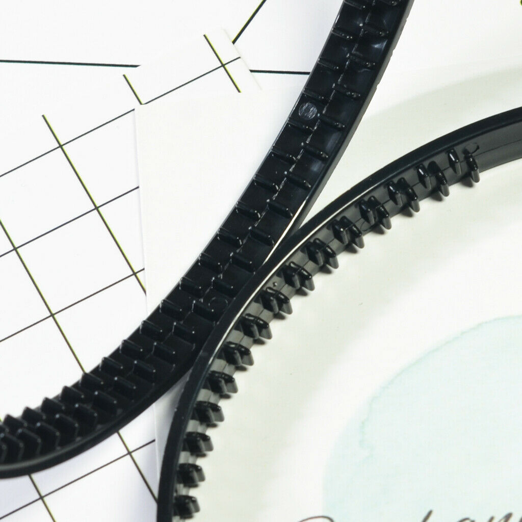 10x 10MM White Black Plain Plastic Hair Band Headband Head Hoop DIY Headwear