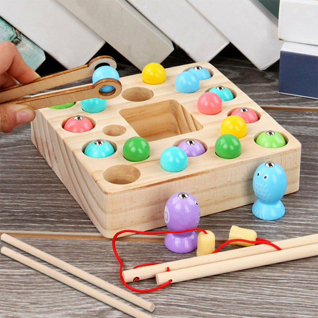 Magnetic Fishing Games Educational Shape Color Cognition for 3 4 5 Year Old