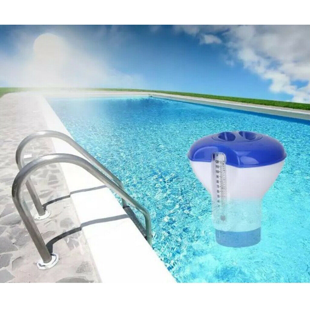 2Set Floating Chlorine Chemical Automatic Dispenser Feeder 5" with Tablets