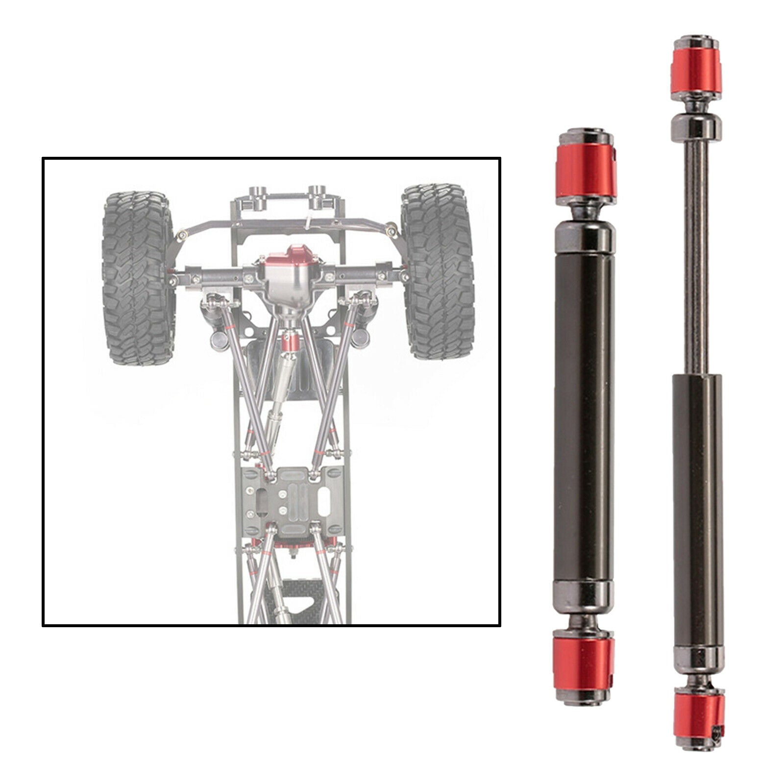 Upgrade Adjustable Drive Shaft Axle for Axial SCX10 90046 1:10 RC Car Accs