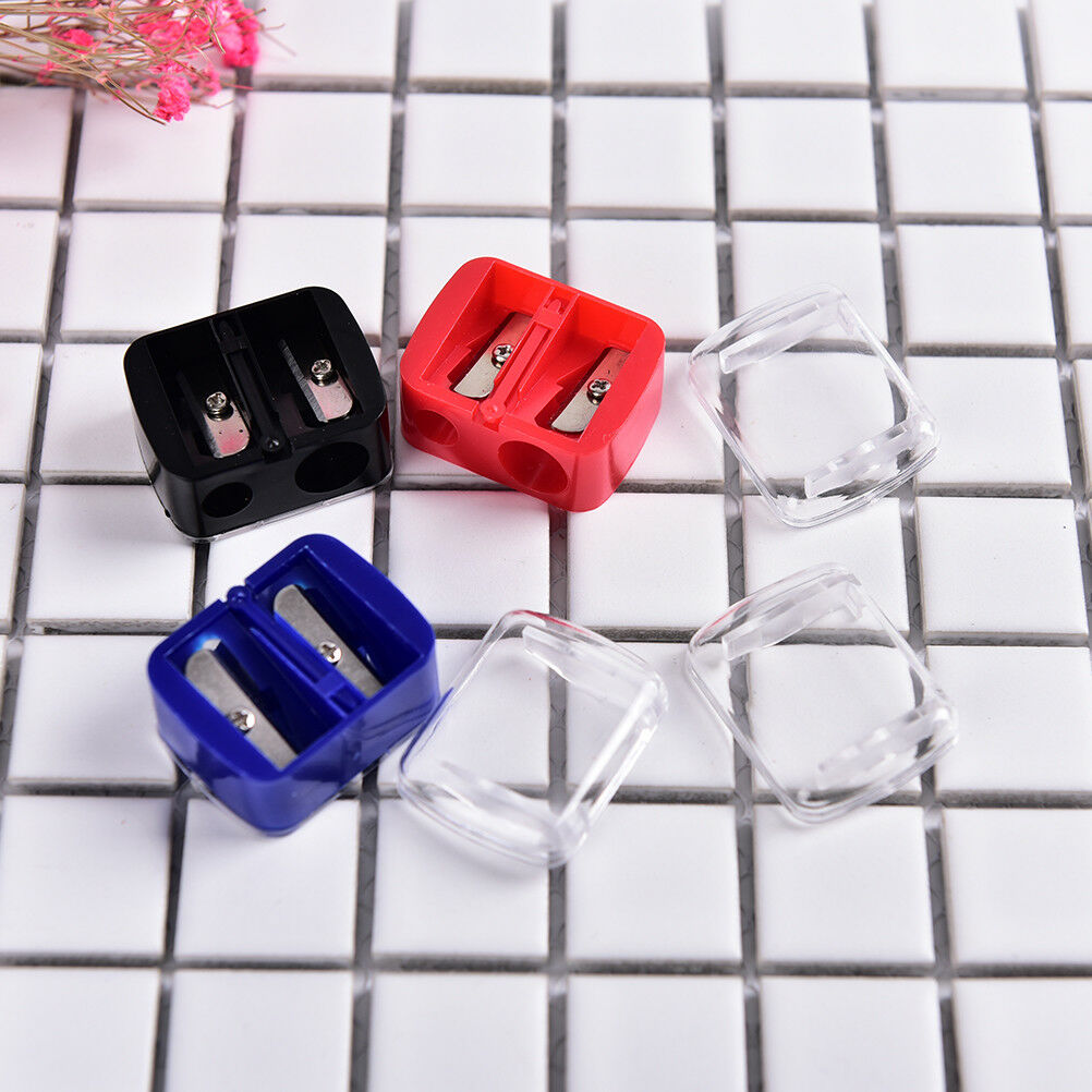Precision Cosmetic Pencil 2 Holes Sharpener for Eyebrow Lip Liner Eyeline.l8