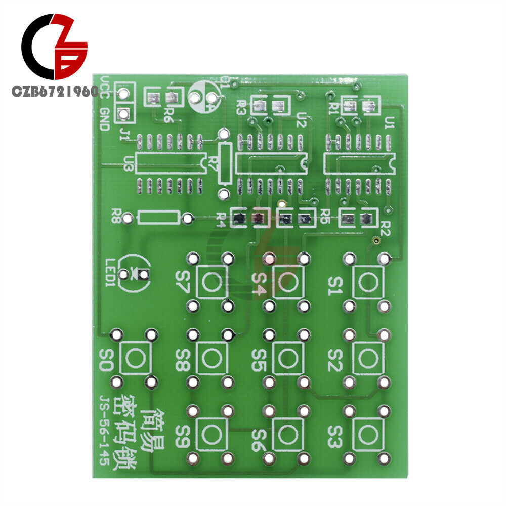 Simple Multi-Functional Electronic Password Lock Circuit Learning Kits DIY
