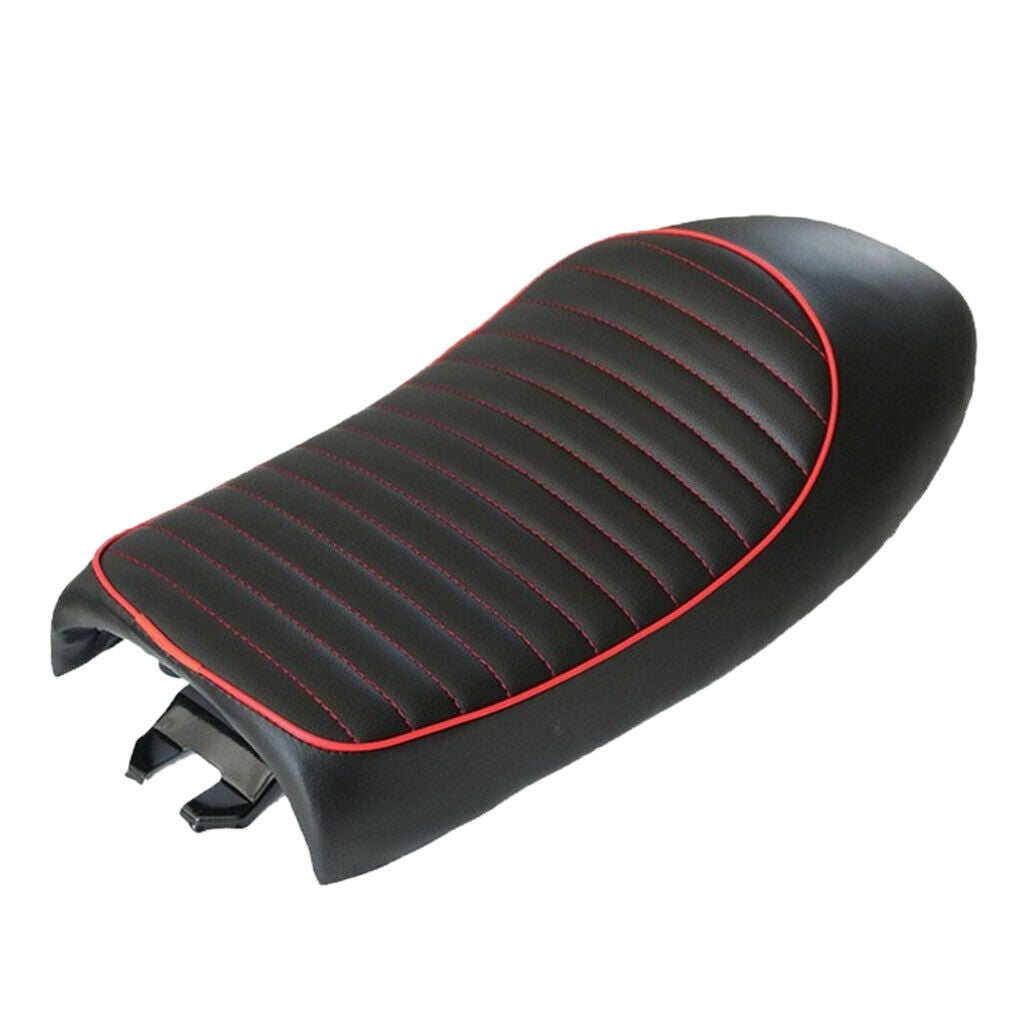 Universal Motorcycle Cafe Racer  Style Retro Seat Cushion - Black