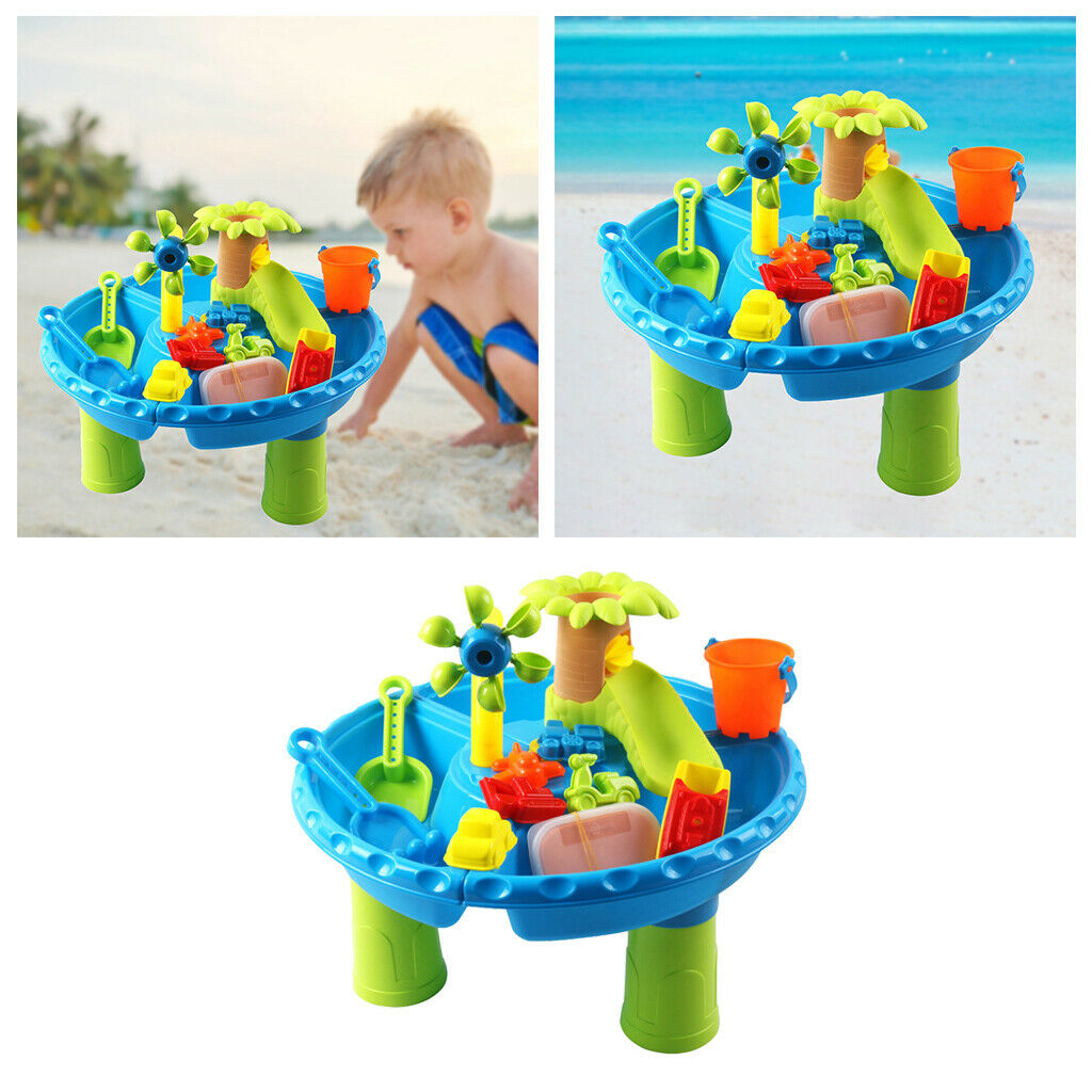 Outdoor 4-in-1 Summer Sand Water Table Toys Kids Activity Sensory Play Table