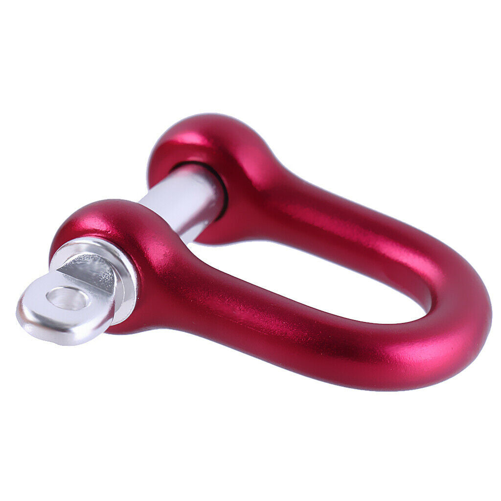 Aluminium Colorful D-Shaped / U-Shaped Shackle Connecting Chain Buckle - Red