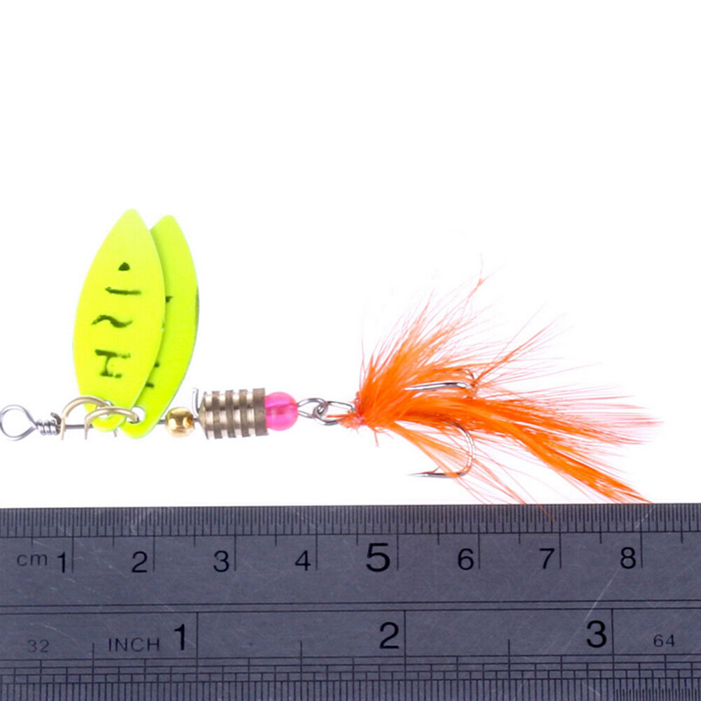 Spinner FishingLure MetalSpoon Lures hard bait fishing tackle Atificial 4.l8