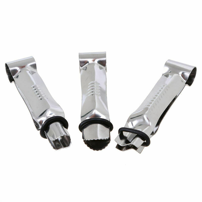 3 Pcs Fondant Cutter Stainless Steel Cake Border Decor Lace Clip Baking Tools