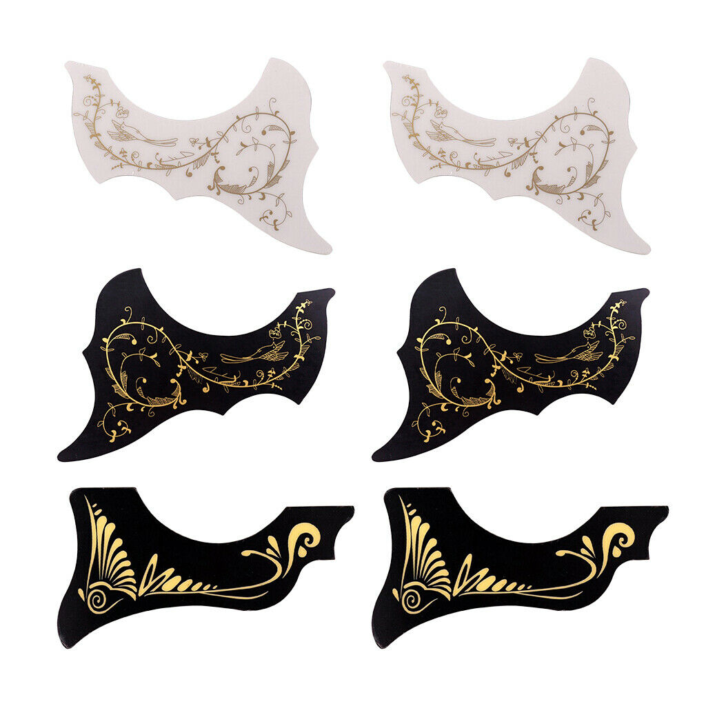 6x Guitar Pickguard Anti-scratch Plate for Acoustic Folk Guitar Left/Right