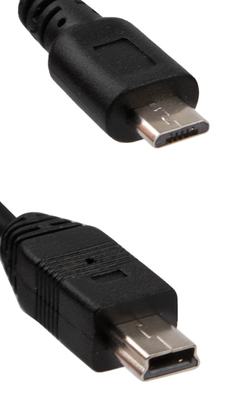 Universal Dual USB Cable 1 x Mini 1 x Micro Twin Charger Power Data Lead Wire