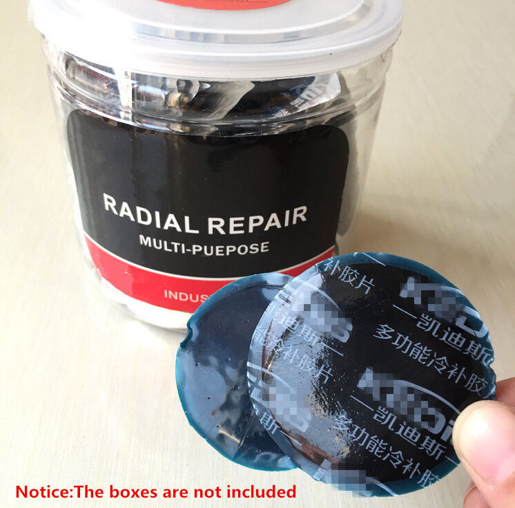 45PCS Multi Cold Patch Radial Tire Repair Round Tubeless Patch Assortment S/M/L