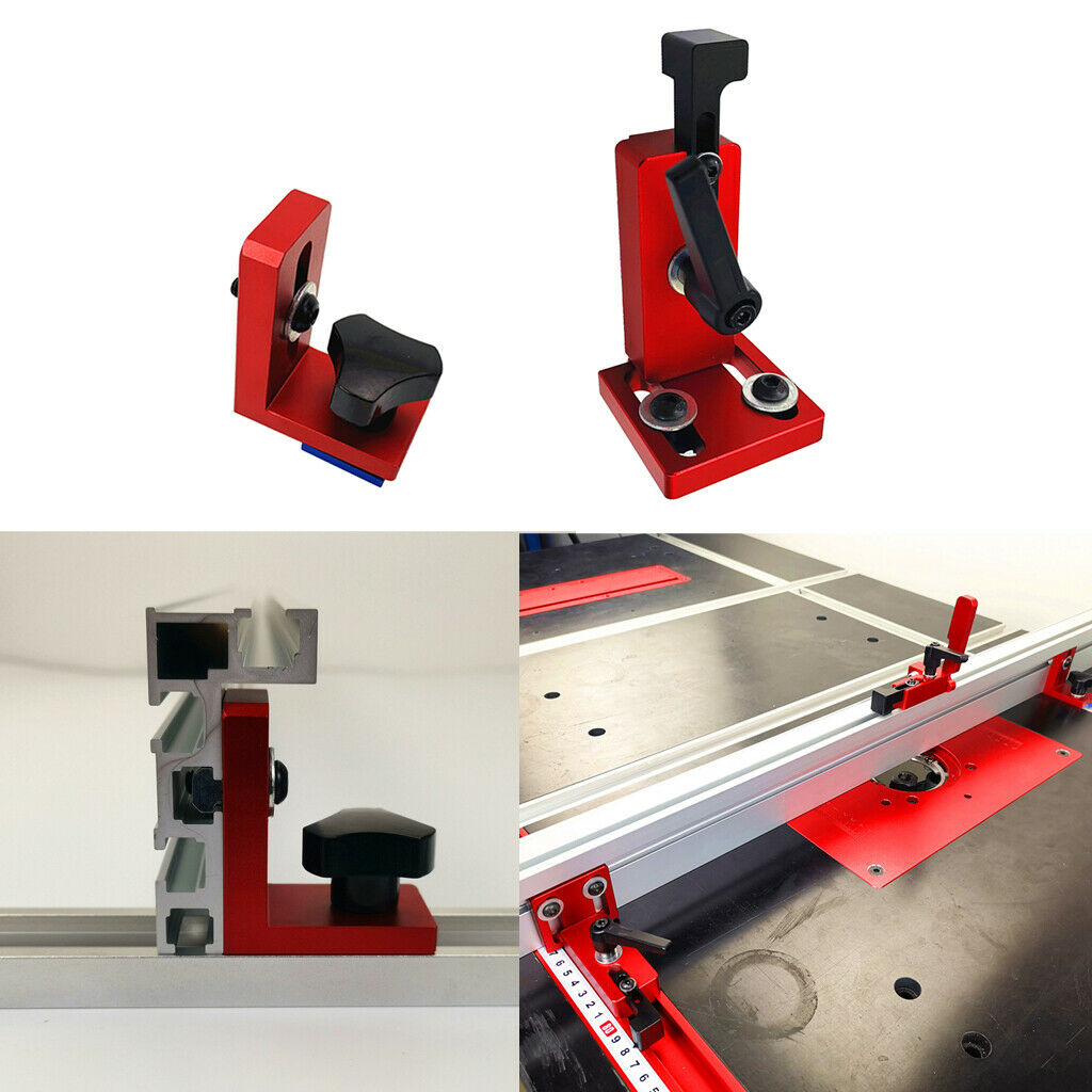 2pcs Miter Track Stop T-Slot T-Tracks for 30, 45 Types Woodworking DIY Table Saw