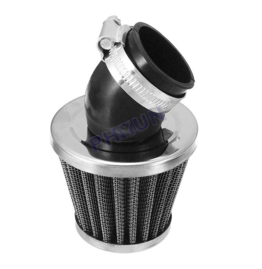 4x 42mm Air Filter Pod 45 Degree Bend Inlet For Motorcycle Scooter ATV Dirt Bike