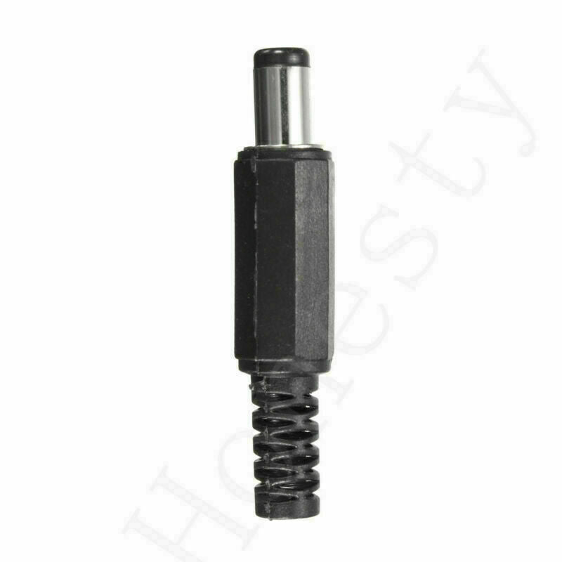 20Pcs 5.5 x 2.1mm Male Solder DC Power Barrel Tip Plug Jack Straight Connectors